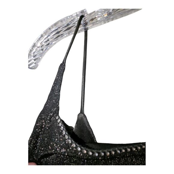 VTG Gunne Sax Jessica McClintock 9/10 Full Length Maxi Black Formal Gown Dress - Picture 6 of 12